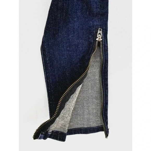 Rag & Bone 28X29 Women's Embroidered Pocket Logo Ankle Zip & Triple Zip Pockets - Picture 5 of 14